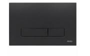Кнопка смыва для унитаза Fado Slim Line двойная 10 мм матовый черный INS2010B