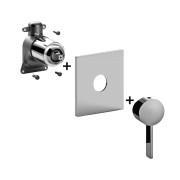Смеситель для душа Paffoni Rock встраиваемый однорычажный 1 потребитель хром ROBOX010CR