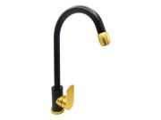 Змішувач для кухні Millz одноважільний чорний/золото MRS-AL-A-22(Black&Gold)