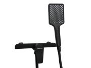 Смеситель для душа Millz однорычажный с душевым гарнитуром черный MRS-AL-E2(Black)