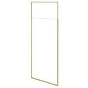 Душевая перегородка Besco Icon Walk-In 100х200 см профиль золото/прозрачное стекло ICG-100-200C