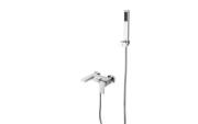 Змішувач для ванни Besco Modern/Varium одноважільний з душовим гарнітуром хром BW-MVS-CH
