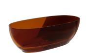 Ванна Besco Xara 170х78 см із сифоном клік-клак білий ResiCast Earth Rust #WAM-170-ERW