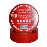 Изолента Electro House 11 м ПВХ красный EH-AHT-1809