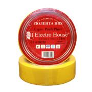 Изолента Electro House 11 м ПВХ желтый EH-AHT-1806