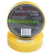 Изолента Electro House Soft Flex 25 м ПВХ желтый EH-PVCT-25Y
