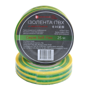 Ізолента Electro House Soft Flex 25 м ПВХ жовто-зелений EH-PVCT-25YG