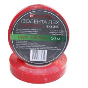 Ізолента Electro House Soft Flex 50 м ПВХ червоний EH-PVCT-50R