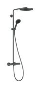 Душевая стойка Hansgrohe Pulsify S Puro Showerpipe 260 1jet с термостатом черный матовый хром 24236340