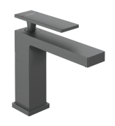 Смеситель для раковины Hansgrohe Tecturis E CoolStart EcoSmart+ однорычажный черный матовый хром 73012340