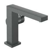 Смеситель для раковины Hansgrohe Tecturis E CoolStart EcoSmart+ с донным клапаном черный матовый хром 73023340