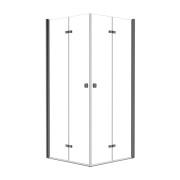 Душевая кабина Besco Exo-H 90х90х195 см профиль оружейный металл/стекло прозрачное KEHGM-90-195