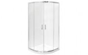 Душевой уголок Besco Modern 90х90х190 см профиль глянцевый хром/стекло матовое MP-90-190-M
