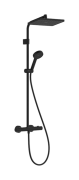 Душевая стойка Hansgrohe Activera Q 290/180 1jet EcoSmart с термостатом Ecostat Fine матовый черный 28748670