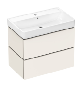 Тумба Hansgrohe Xilesa E с раковиной Xanuia Q 80х48 см МДФ песочно-бежевый матовый 54397780